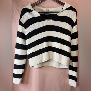 Sincerely Jules Chic Trendy Striped Sweater | CROPPED KNIT SWEATER